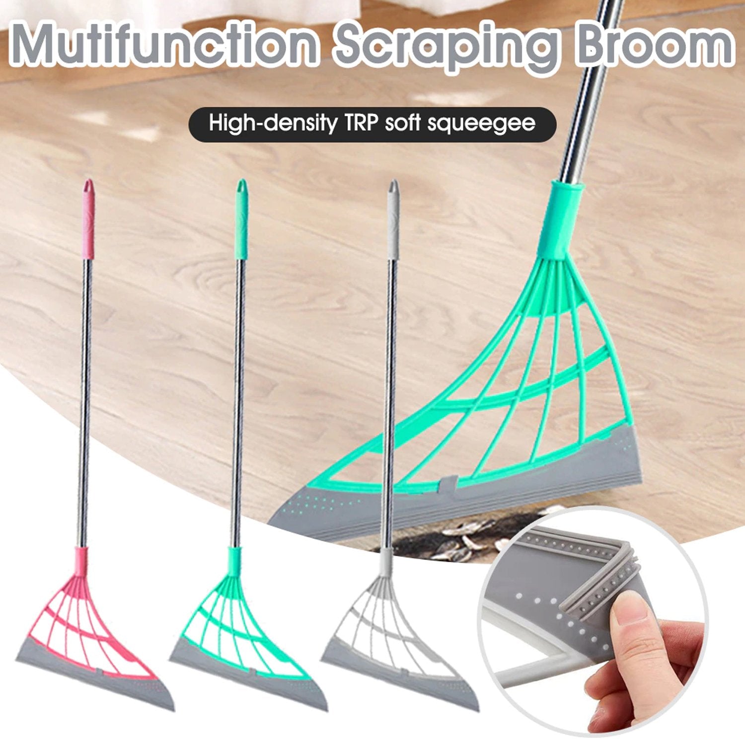 0525 Durable Eco-Friendly Broom with Scraper DeoDap 0525 Durable Eco-Friendly Broom with Scraper DeoDap